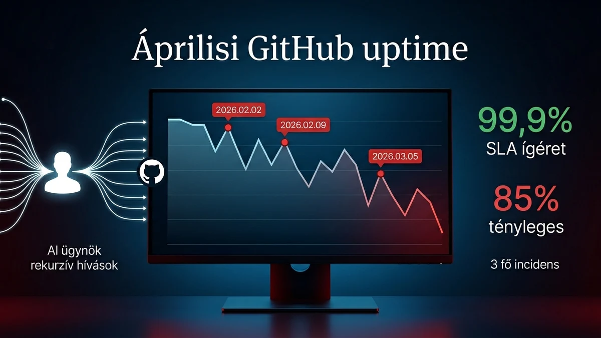 GitHub 85% uptime: így omlasztják össze az AI ügynökök a világ fejlesztői infrastruktúráját